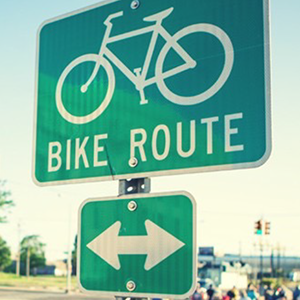 Bike Route Sign
